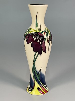 Lot 208 - MOORCROFT; a 'Persephone' pattern vase,...