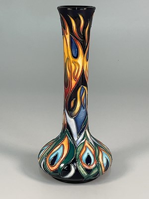 Lot 209 - MOORCROFT; a 'Flames of the Phoenix' pattern...