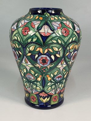 Lot 190 - MOORCROFT; an 'Anatolia' pattern vase,...