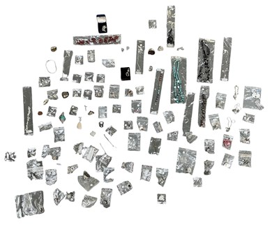 Lot 1444 - A group of assorted 925 silver and white metal...