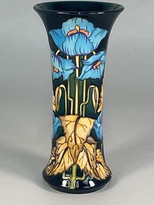 Lot 180 - MOORCROFT; a 'Blue Rhapsody' pattern vase,...