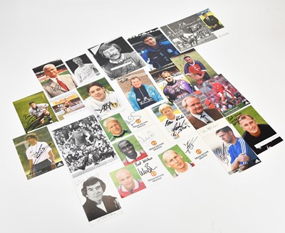 Lot 1449 - A collection of football autographs comprising...