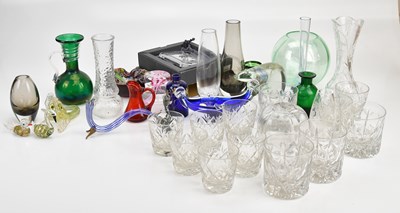 Lot 1217 - A collection of decorative cut glass and...