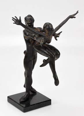Lot 119 - JOHN MILLS (1933-2023); bronze sculpture, 'Pas...