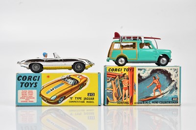 Lot 2016 - CORGI; two boxed model vehicles, 485 Surfing...