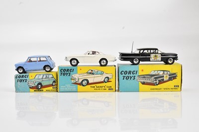 Lot 2027 - CORGI TOYS; three boxed vehicles, 233...