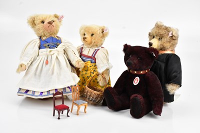 Lot 2057 - STEIFF; a collection of four bears comprising...