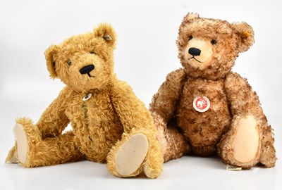 Lot 2049 - STEIFF; two large Classic teddy bears with...