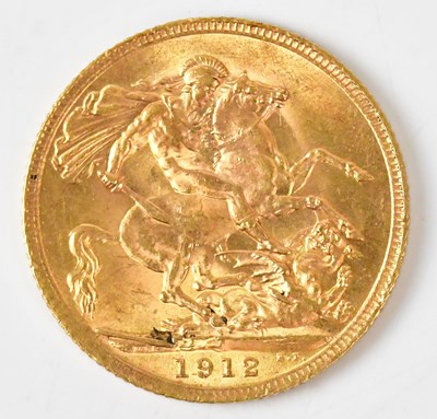 Lot 573 - A George V full sovereign, 1912.