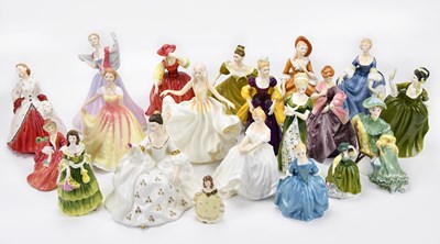 Lot 1274 - ROYAL DOULTON; a collection of figures, 'Lynne'...