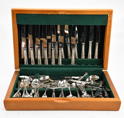 Lot 1479 - An electroplated canteen of cutlery, 70 x 47 x...