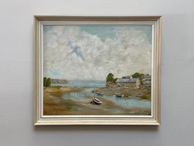 Lot 1022 - ERMANSFIELD; oil on canvas, ‘Low Water...
