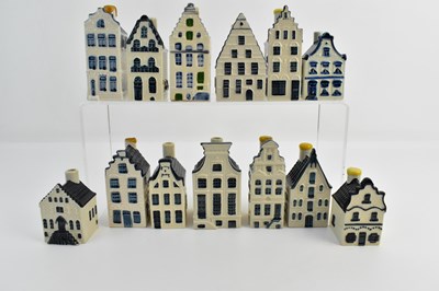 Lot 360 - A collection of thirteen KLM Bols house shaped...