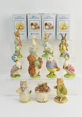 Lot 148 - ROYAL ALBERT; eleven Beatrix Potter figures...