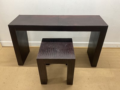 Lot 746 - A modern Fendi style console table, height...