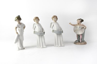 Lot 683 - NAO; four figures comprising two angel...