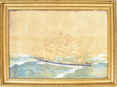 Lot 457 - UNATTRIBUTED; two maritime watercolours, one...