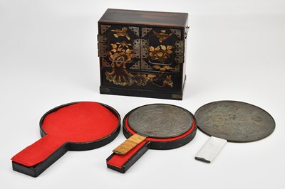 Lot 1178 - An early 20th century Japanese lacquered...