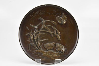 Lot 1180 - A late 19th/early 20th century Japanese bronze...