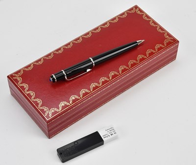 Lot 542 - CARTIER; a cased propelling pencil, with...