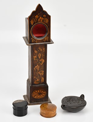 Lot 555 - An early 20th century pocket watch stand...