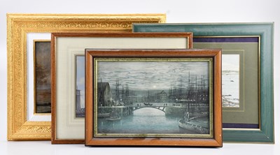 Lot 1137 - LILL; oil on canvas, maritime scene, signed,...