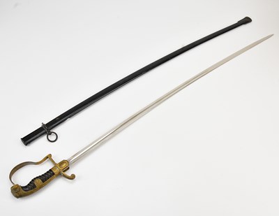 Lot 1064 - A WWII German artillery officer's sword, with...