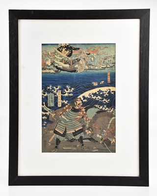 Lot 1164 - YOSHIKAZU; a Japanese woodblock print, ‘The...