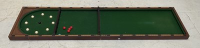 Lot 2110 - A good Victorian mahogany tabletop billiard game.