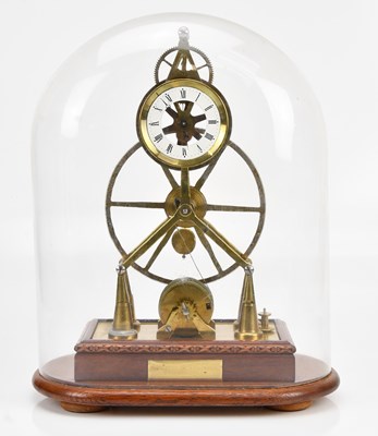 Lot 327 - A good 19th century style skeleton clock with...
