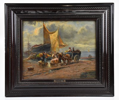 Lot 1081 - ADOLF SCHWARZ (1869-1926); oil on board,...