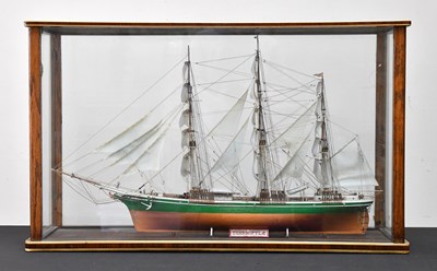 Lot 2013 - A scratch-built model ship, 'Thermopylae',...