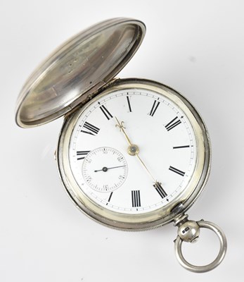 Lot 1066 - A hallmarked silver key wind full hunter...