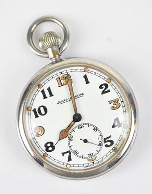 Lot 1040 - JAEGER-LECOULTRE; a crown wind military issue...