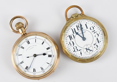 Lot 1060 - THOMAS RUSSELL & SONS; a crown wind gold...