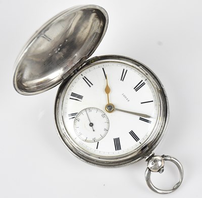 Lot 1054 - A hallmarked silver key wind full hunter...