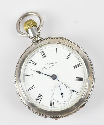 Lot 1080 - A M WATCH COMPANY, WALTHAM; a decorative crown...