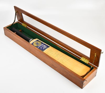 Lot 1454 - CRICKET INTEREST; a Crown Sports cricket bat,...