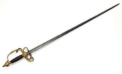 Lot 1099 - An early 20th century sword with brass hilt,...