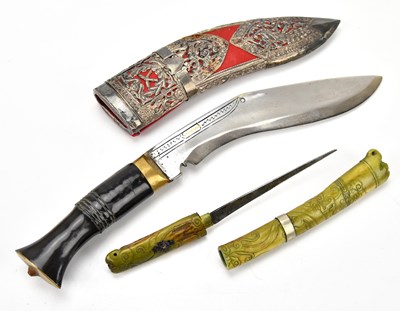 Lot 1098 - A Kubrick knife with white metal scabbard, and...