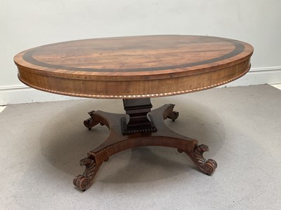 Lot 1150 - A Regency mahogany and rosewood inlaid...