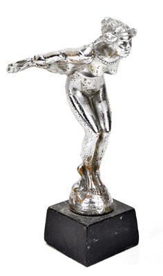 Lot 2107 - A chrome plated metal car mascot, Spirit of...