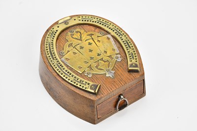 Lot 461 - A Victorian oak cribbage board formed as a...