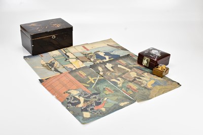 Lot 1177 - Seven early 20th century Japanese woodblock...