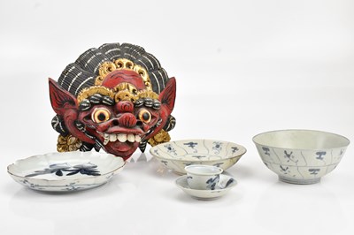 Lot 1198 - TEK SING TREASURES; a Chinese blue and white...