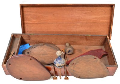 Lot 373 - A Victorian mahogany box enclosing a part of...