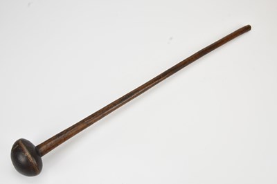 Lot 1658 - A knobkerrie, length 71cm.