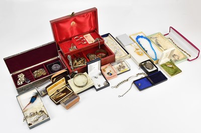 Lot 667 - A collection of costume jewellery including...