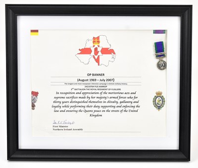 Lot 1146 - An operation banner display, August 1969-July...