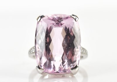 Lot 380 - BOODLES; a platinum kunzite and diamond dress...